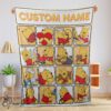 Pretty Disney Winnie The Pooh Cute Pooh Customize Blanket