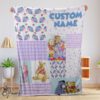 Pretty Disney Winnie The Pooh Friends Collage Poster Blanket Fleece Customized Blanket