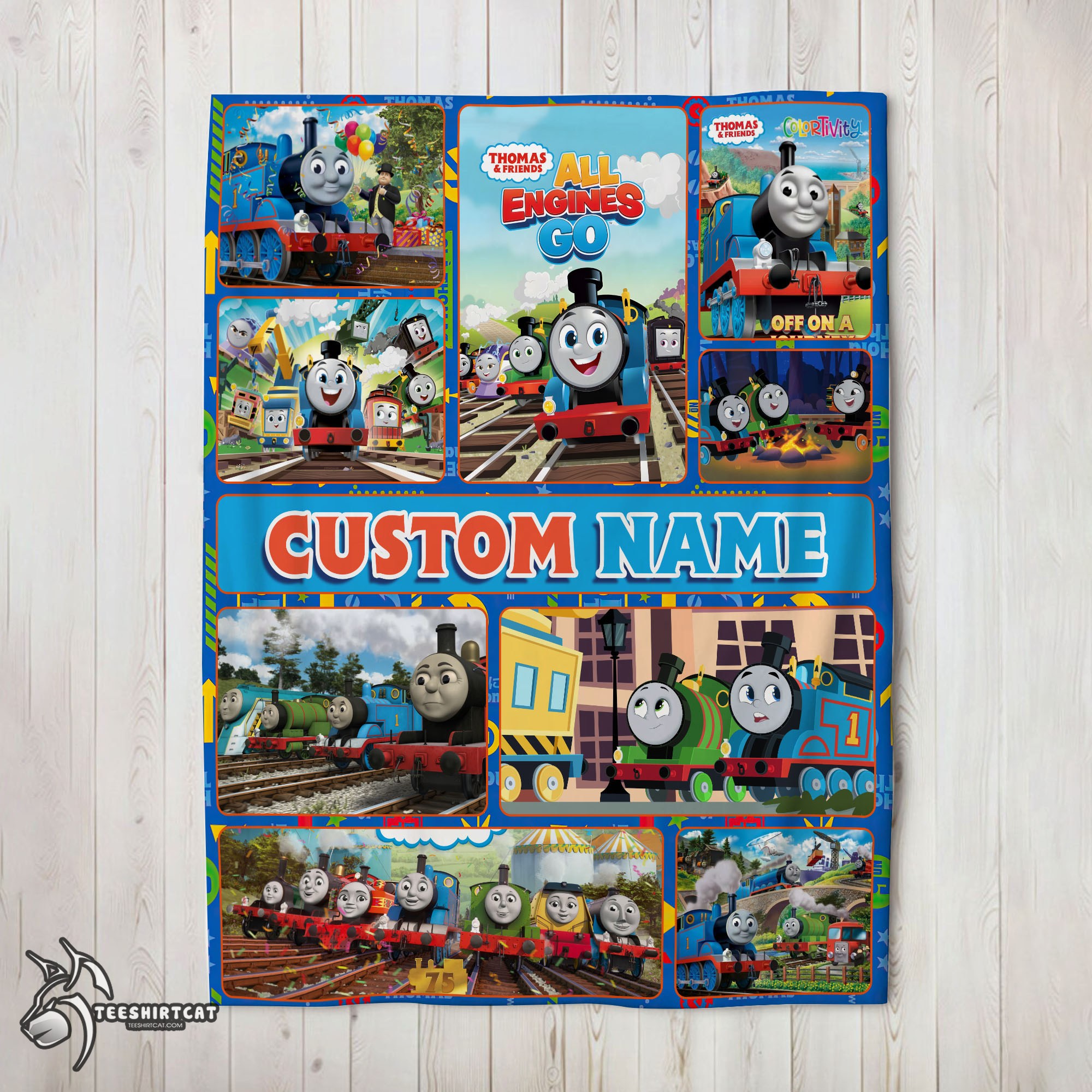 Pretty Good Thomas & Friends Collage Blanket Fleece Customized Blanket