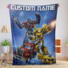 Pretty Optimus Prime And Bumblebee Transformers Movie Blanket Customize Blanket