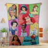 Pretty Personalized Disney Princess Blanket Fleece Customized Blanket