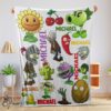 Pretty Pretty Plants Vs Zombies Characters Blanket Fleece Customized Blanket
