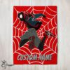 Pretty Spider Man Into The Spider Verse Miles Morales Blanket Fleece Customized Blanket