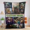 Pretty Star Wars Baby Yoda Collage Blanket Fleece Customized Blanket
