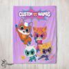 Pretty Super Kitties Assemble Feline Heroes In Action Blanket Fleece Customized Blanket