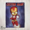 Pretty Superhero Marvel Avenger Chibi Iron Man Blanket Fleece Customized Blanket