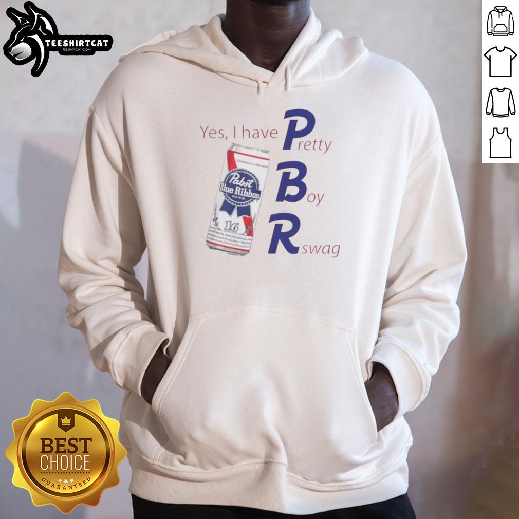 Stylish Pabst Blue Ribbon hoodie featuring 'Yes I Have PBR' design, perfect for fans of Rswag and vintage beer apparel.