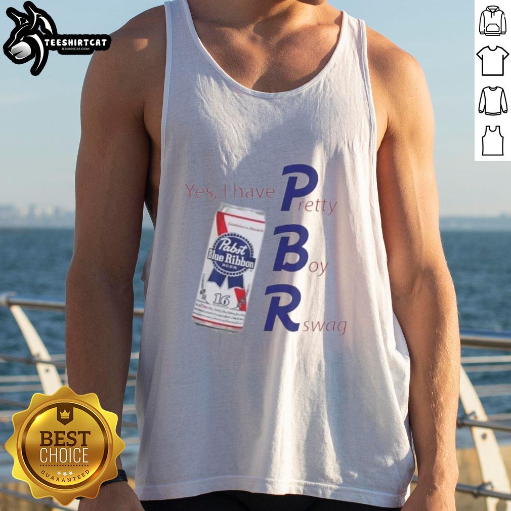 Good Pabst Blue Ribbon tank top featuring 'Yes I Have PBR' and a trendy design for stylish beer lovers.