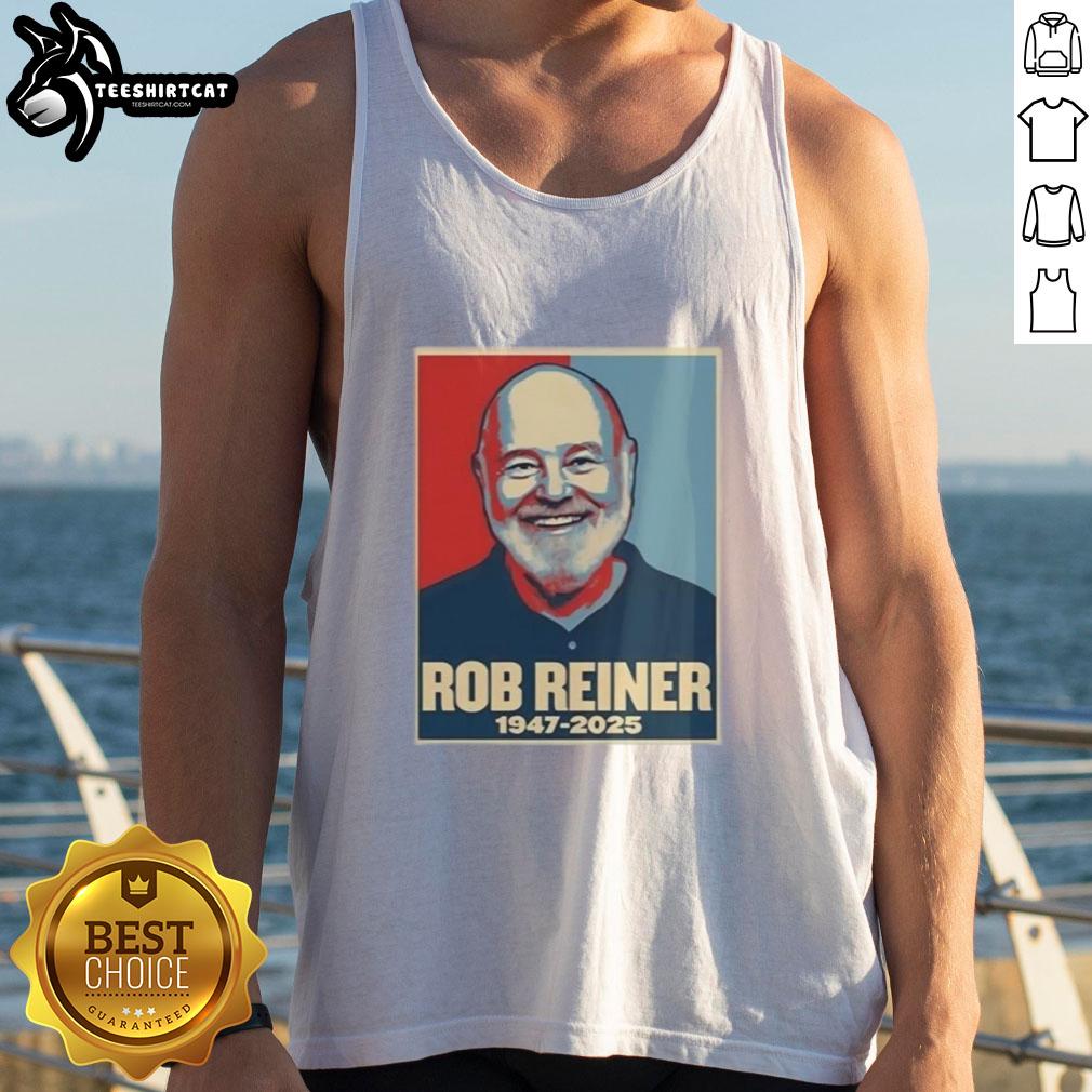 Good Rest In Peace Rob Reiner 1947-2025 Retro Tank Top featuring a vintage design honoring the late actor and filmmaker.