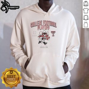 Texas Tech Red Raiders hoodie featuring mascot design, perfect for fans supporting the team in the 2025 CFB Playoff.