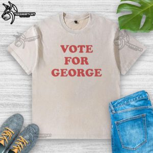 Good Vote for George Kittle washed t-shirt featuring bold graphic design, perfect for fans supporting the NFL star.