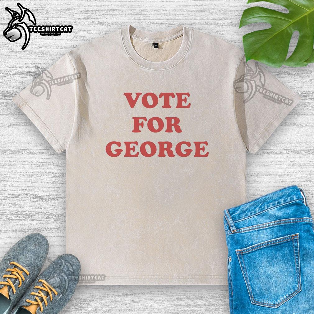 Good Vote for George Kittle washed t-shirt featuring bold graphic design, perfect for fans supporting the NFL star.