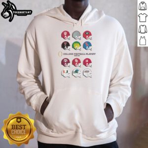 Nice 2025 CFP Field Toy Team Helmets Hoodie showcasing team spirit and style for football fans.