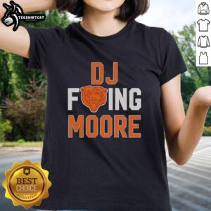 Stylish 'Nice Fcking DJ Moore Good Better Best' tee for women, showcasing Chicago Bears NFL 2025 spirit.