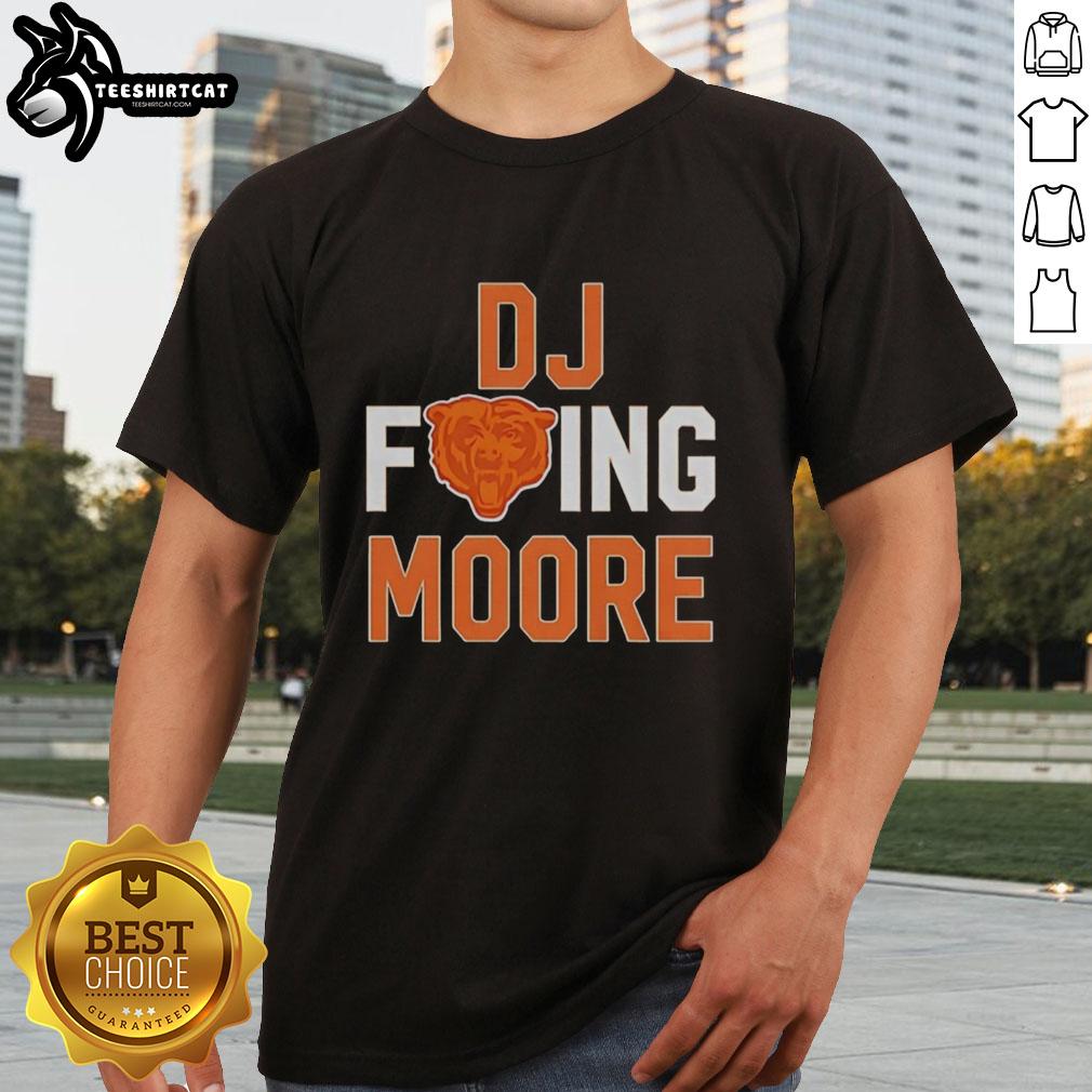 Nice Fcking DJ Moore Chicago Bears NFL 2025 T-Shirt featuring bold graphics for fans and collectors.