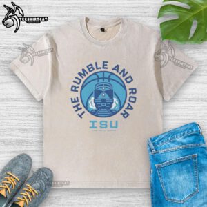 Nice Indiana State Sycamores Basketball washed t-shirt featuring 'The Rumble and Roar' design in Terre Haute.