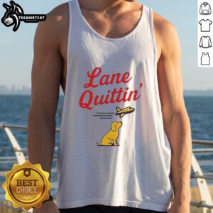 Nice Lane Quittin Lane Kiffin football coach tank top featuring a dog and plane design, perfect for sports fans.