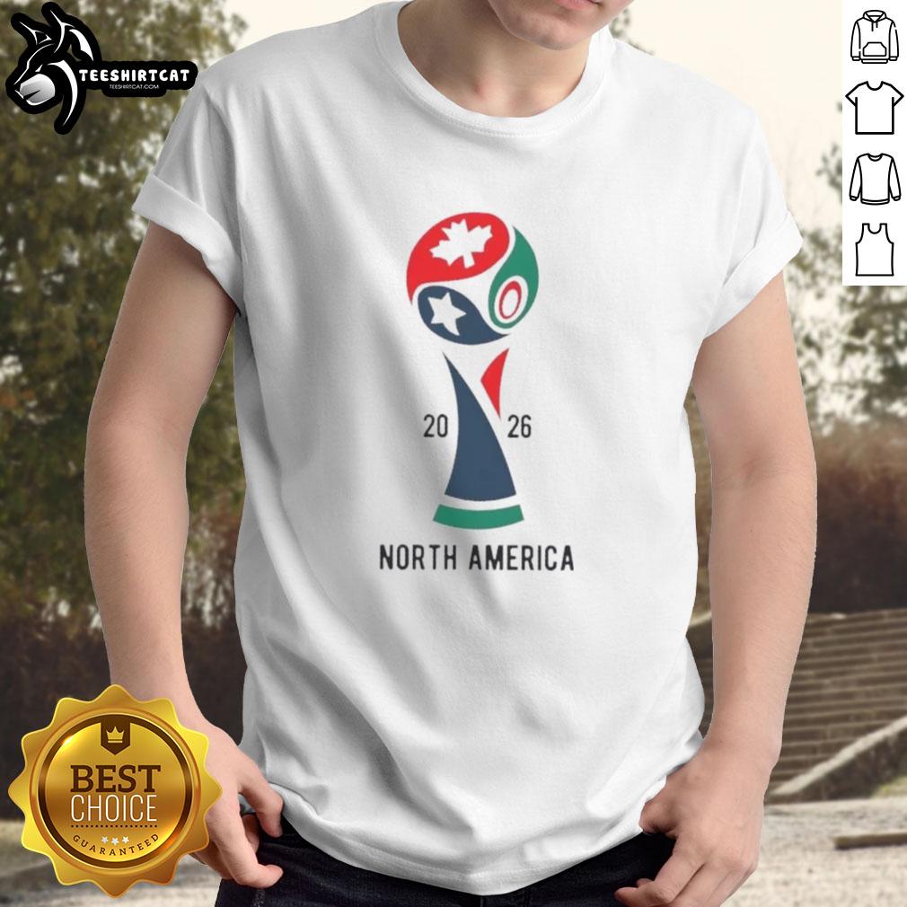 Official 2026 International Soccer Tournament North America T-Shirt featuring vibrant graphics and tournament logo.