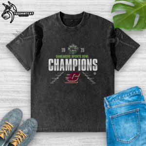 Alt Text: Official Central Michigan Chippewas 2025 GameAbove Sports Bowl washed t-shirt in maroon featuring team logo.