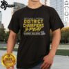 Official Kearney Bulldogs 2025 Glass 4 Football District Champs 3-Peat T-Shirt showcasing team spirit and championship pride.