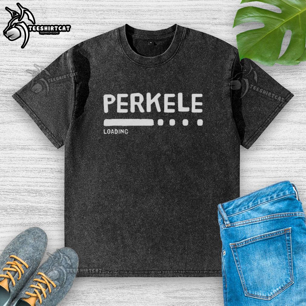 Official Perkele Loading Washed T-Shirt in soft cotton, featuring a vintage design and relaxed fit for casual wear.
