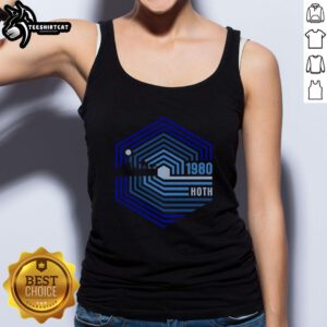 Official Retro 1980 Hoth Tank Top featuring a vintage design inspired by the iconic Star Wars movie.