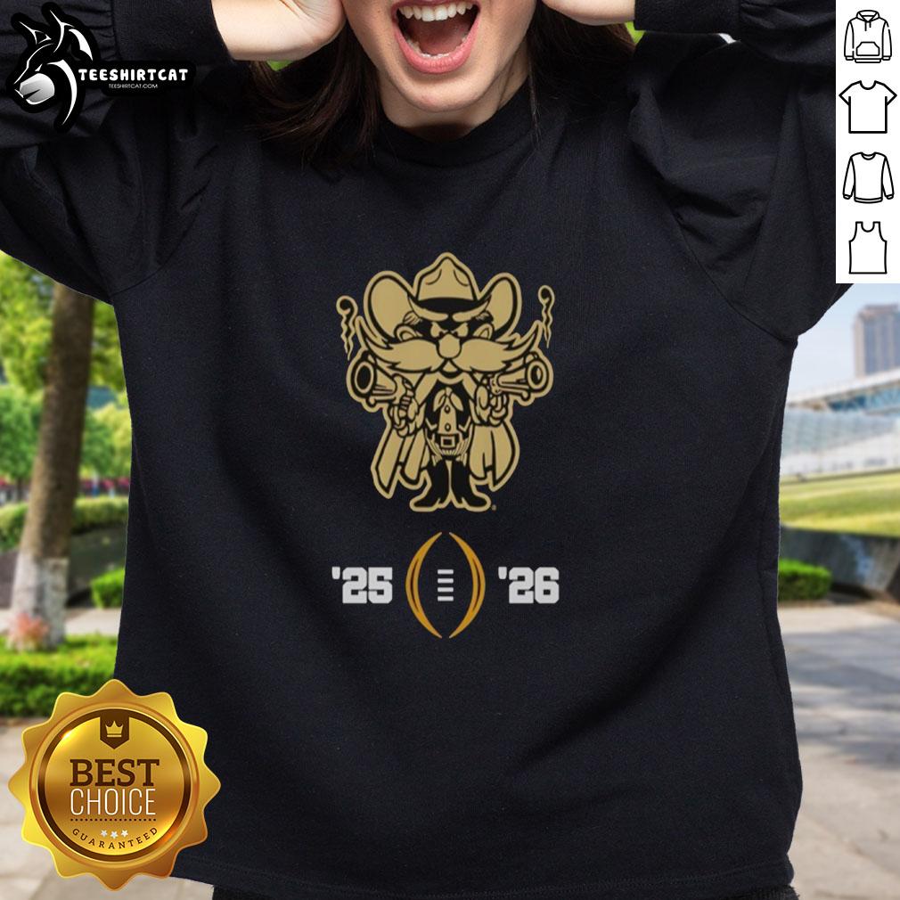 Official Texas Tech Red Raiders Football College Football Playoff 2025-26 Sweatshirt showcasing team colors and logo.