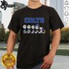 Original Indianapolis Colts X Peanuts Snoopy and Friends Abbey Road T-Shirt featuring Snoopy and friends in Colts gear.