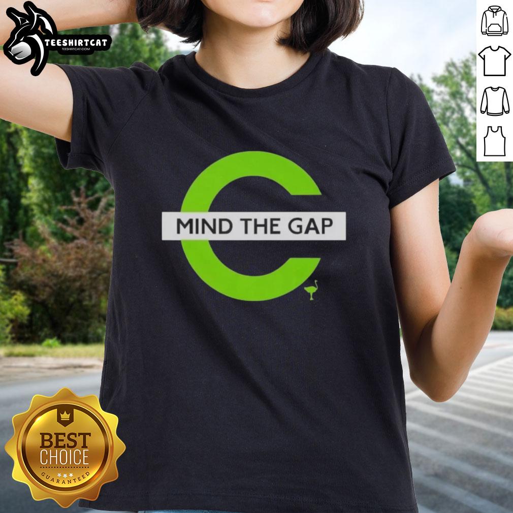 Original Mind The Gap Ladies Tee in stylish design, perfect for casual wear and showcasing unique fashion sense.
