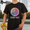 Original New York Knicks, Yankees, Giants, Devils mashup logo T-Shirt showcasing iconic NYC sports teams.