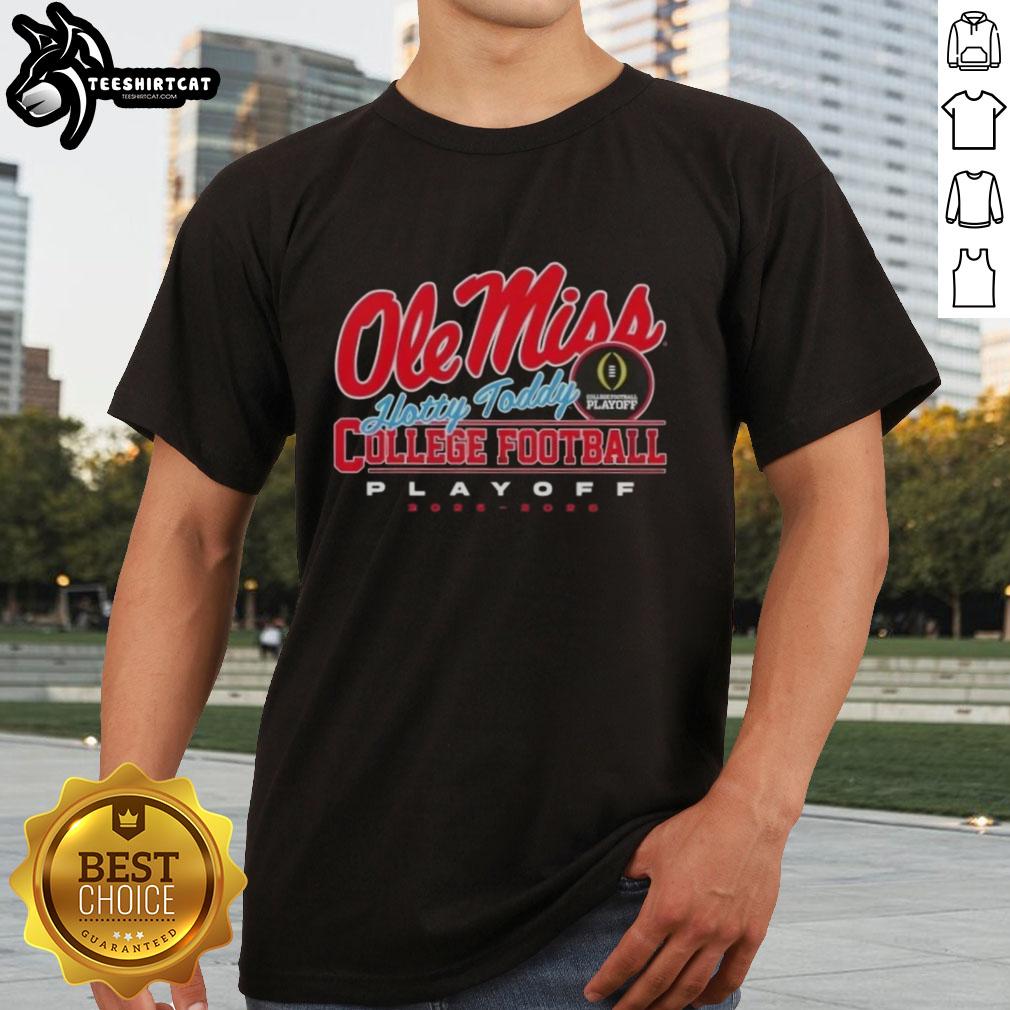 Original Ole Miss Hotty Toddy College Football Playoff 2025-26 T-Shirt featuring a bold design and school colors.