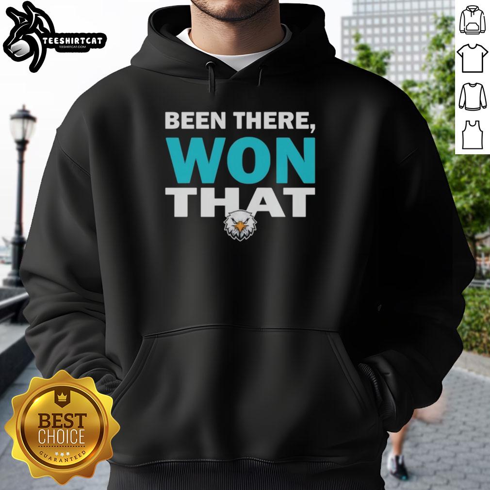 Original Philadelphia Eagles football logo hoodie showcasing 'Been There Won That' design for passionate fans.