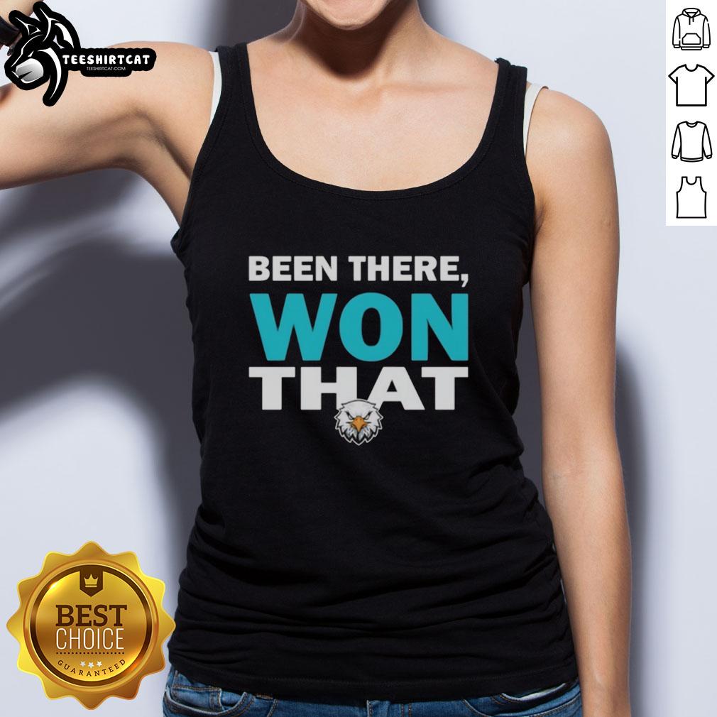 Alt Text: Original Philadelphia Eagles football logo on a stylish Been There Won That tank top for fans and sports enthusiasts.