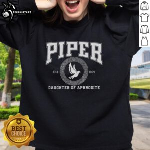 Alt Text: Original Piper Daughter of Aphrodite Rebel Heart Sweatshirt featuring a stylish design and comfortable fit.