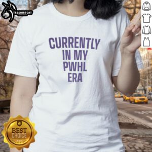 Premium Currently In My PWHL Era ladies tee featuring stylish design, perfect for fans of women's hockey.