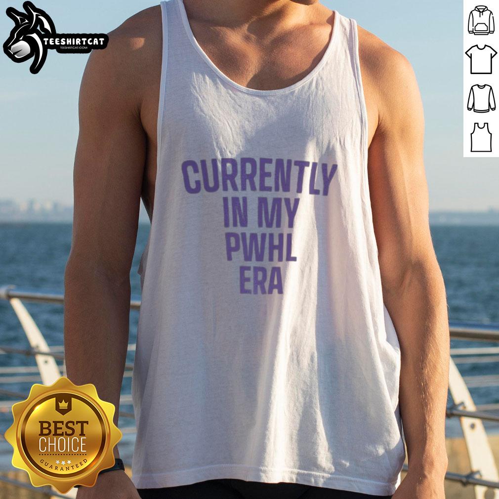 Premium Currently In My PWHL Era Tank Top in stylish design, perfect for casual wear and sports enthusiasts.