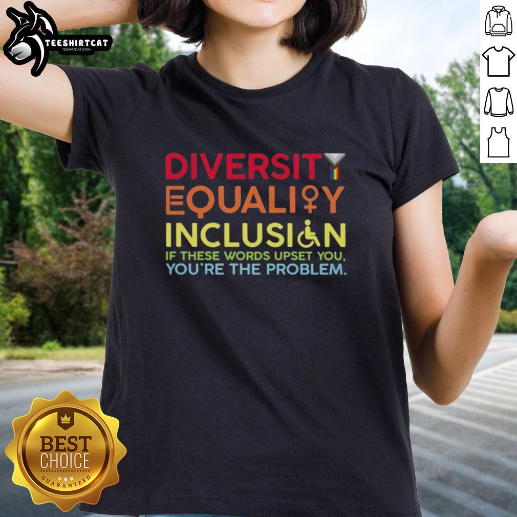 Premium DEI Diversity Equality Inclusion tee featuring a thought-provoking symbol for advocates of social justice and inclusion.