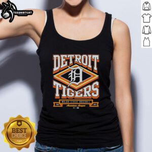 Premium Detroit Tigers heater tank top featuring bold team colors and logo, perfect for warm weather sports fans.