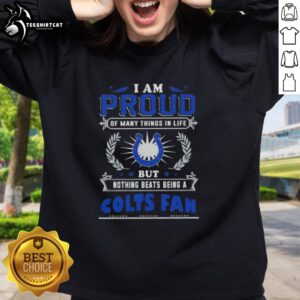 Premium Indianapolis Colts fan sweatshirt showcasing pride in being part of Colts Nation and sports culture.
