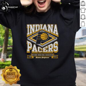 Premium Indiana Pacers Heater Sweatshirt in navy blue, featuring team logo, perfect for fans and cold-weather wear.