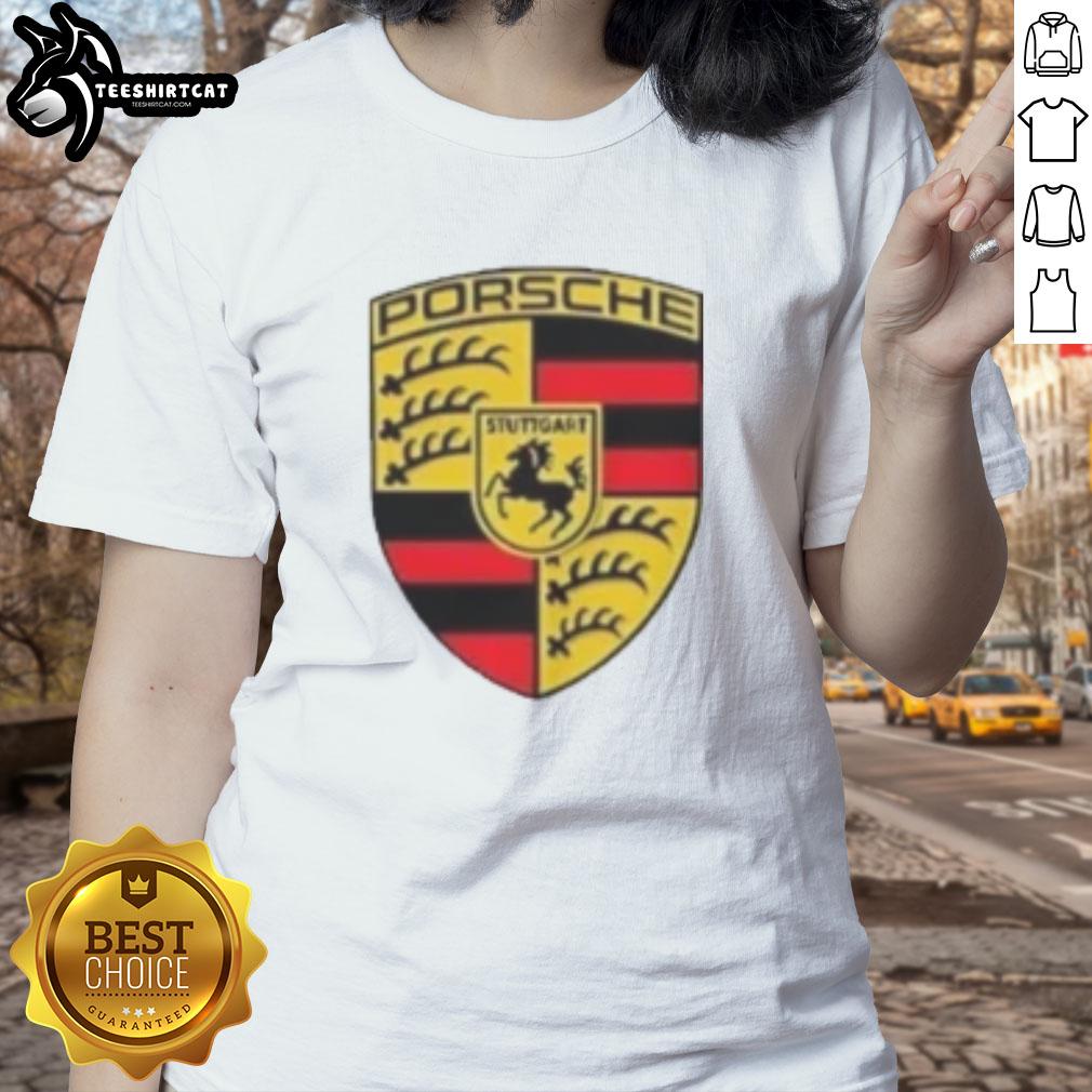 Alt Text: Premium Porsche logo on a stylish tee, featuring Im not saying Im better, but I do drive for car enthusiasts.
