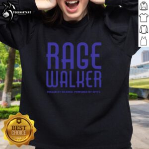 Alt Text: Premium Rage Walker sweatshirt featuring Fueled By Silence, Powered By Spite design in bold lettering.
