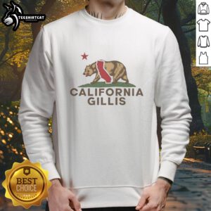 Premium Shane Gillis California Bear sweatshirt features vintage California Republic wordplay design.
