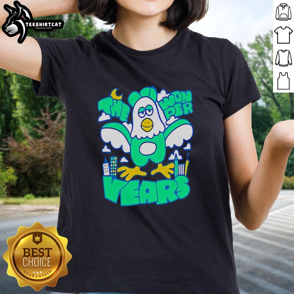Premium The Wonder Years Go Birds Ladies Tee featuring a stylish design for fans of the classic TV show and sports.