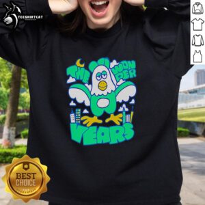 Premium The Wonder Years Go Birds Sweatshirt in navy blue, featuring a stylish logo and comfortable fit for fans.