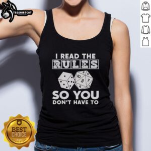 Pretty I Read The Rules So You Don't Have To tank top in vibrant colors, perfect for casual summer outfits.