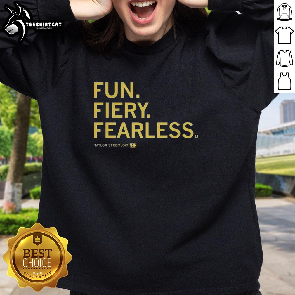 Alt Text: Pretty Taylor Stremlow in a fiery Iowa Hawkeyes basketball sweatshirt, showcasing a fun and fearless style.