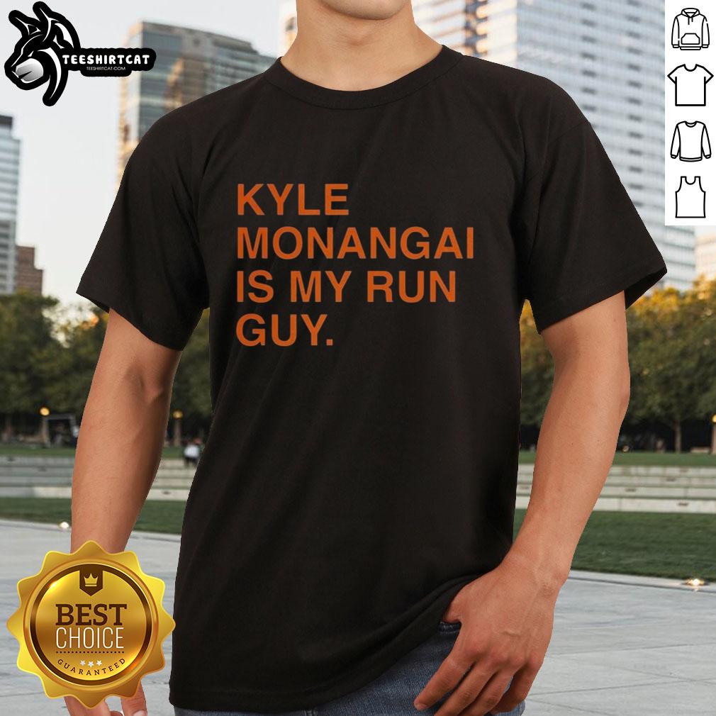 Top Chicago Bears Kyle Monangai Is My Run Guy T-Shirt featuring bold graphics and team colors for fans.