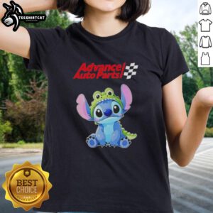 Top Stitch Cosplay Crocodile X Advance Auto Parts Ladies Tee featuring vibrant graphics and a stylish design for fans.