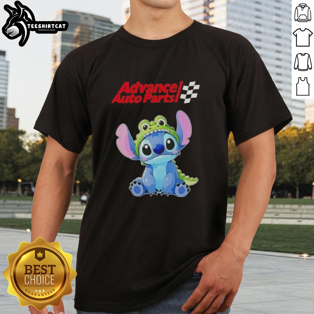 Top Stitch Cosplay Crocodile X Advance Auto Parts T-Shirt featuring vibrant graphics and a stylish design for cosplay enthusiasts.